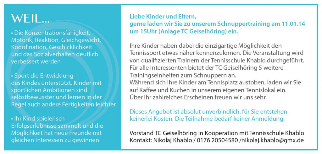 Flyer Rückseite